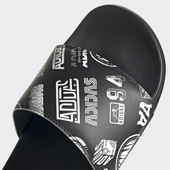 NWT adidas Unisex Adilette Comfort Slide Sandal – Core Black/White, Size 11